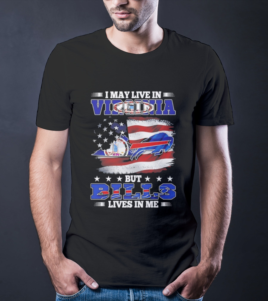 Virginia Resident Buffalo Bills Passion American Flag T-Shirt