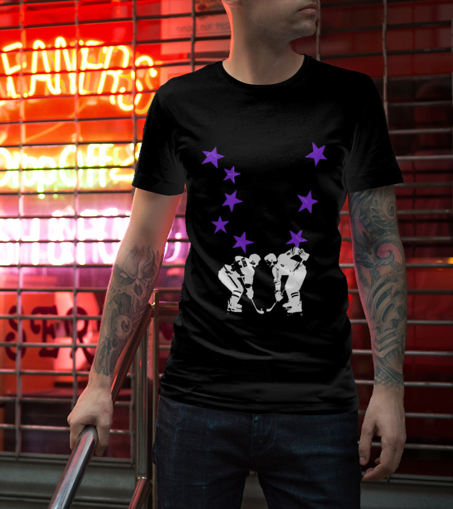 Ilya Rozanov Shane Hollander Rivalry Stars Hockey Romance Players Purple Stars T-Shirt