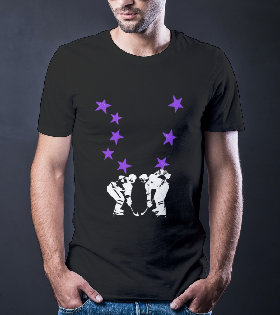 Ilya Rozanov Shane Hollander Rivalry Stars Hockey Romance Players Purple Stars T-Shirt