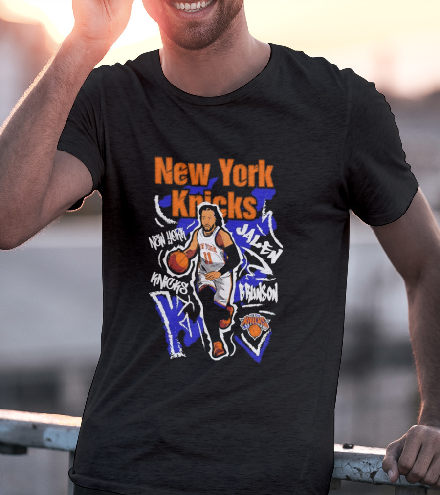 New York Knicks Jalen Brunson Player 11 Chalked Up T-Shirt