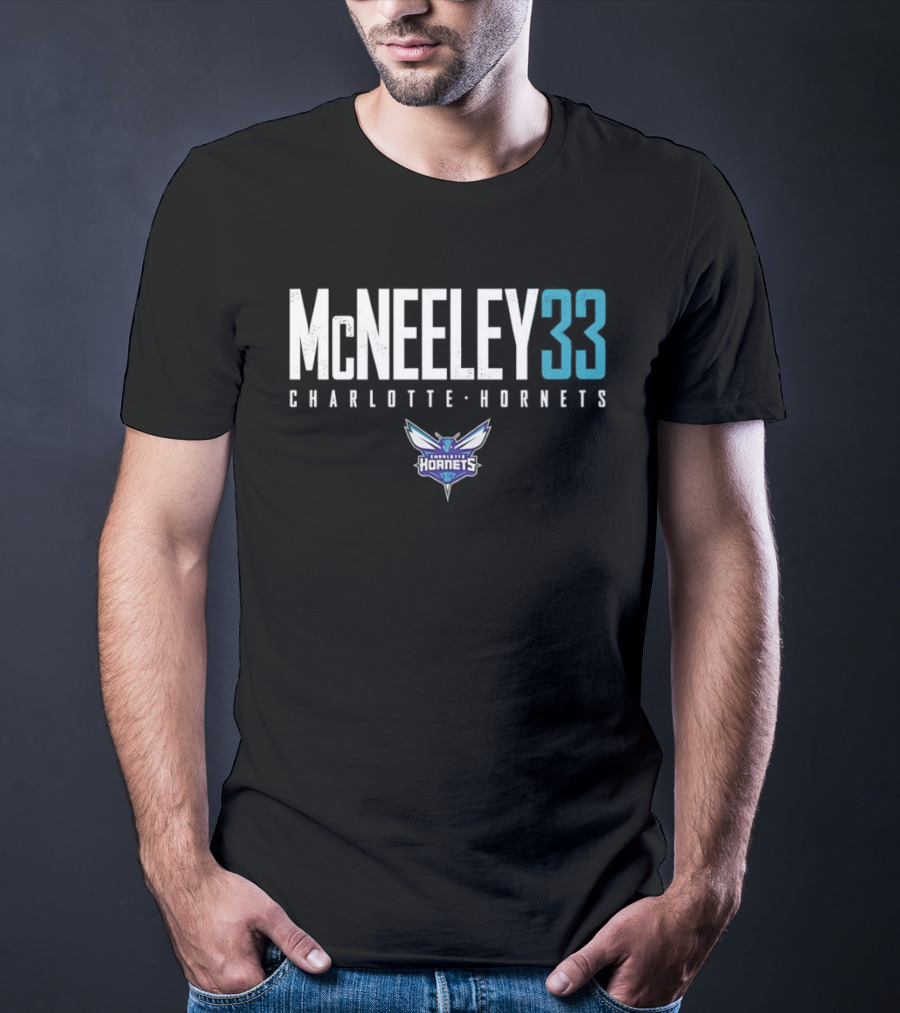 Liam McNeeley 33 Charlotte Hornets Basketball McNeeley 33 T-Shirt