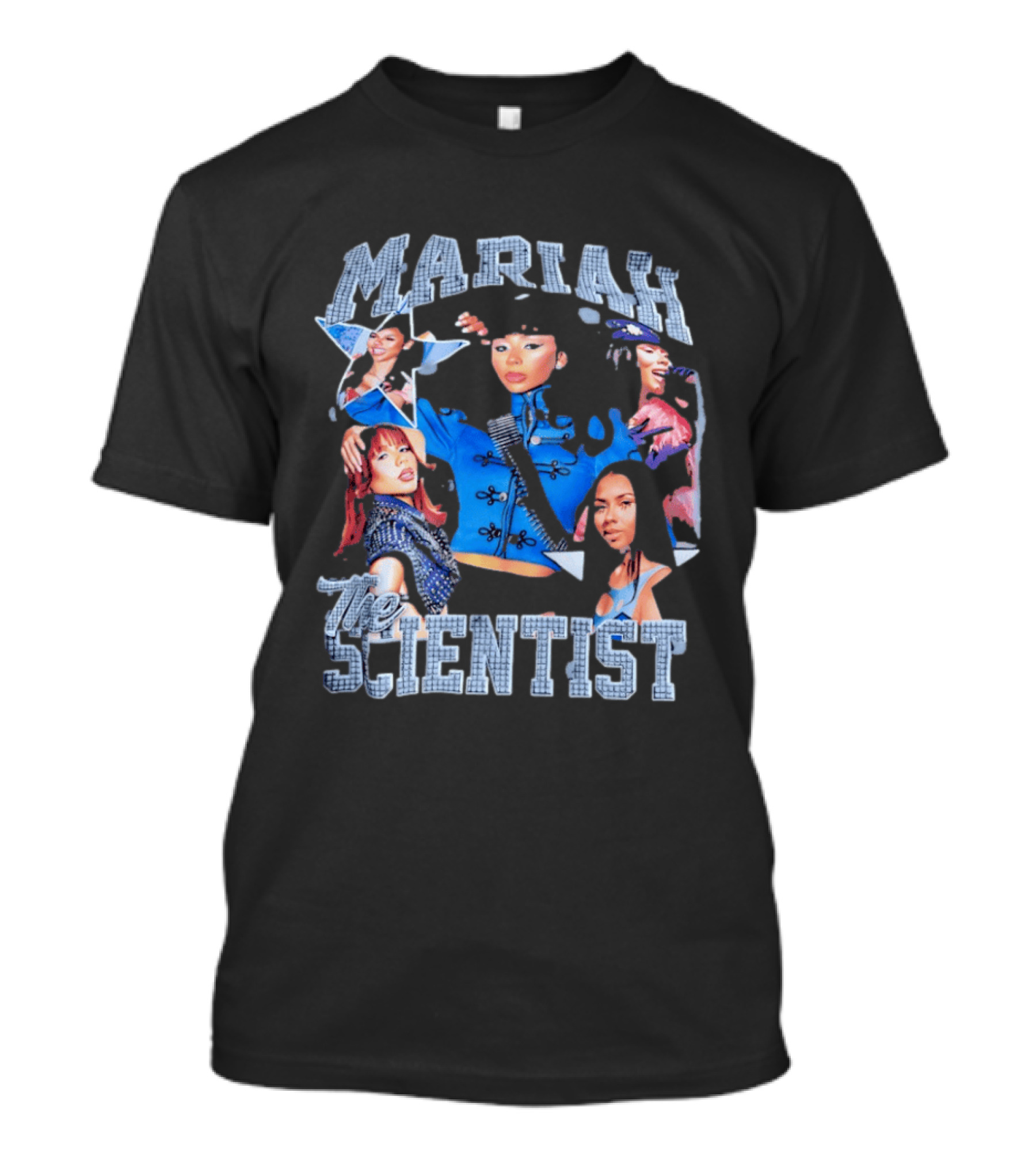 Mariah The Scientist Collage Blue Outfit Fashion T-Shirt