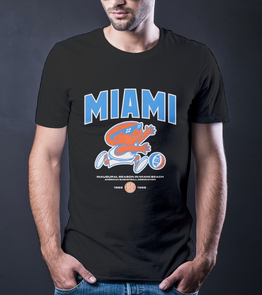 Miami Floridians Basketball ABA 1969 1970 Season Miami Beach T-Shirt