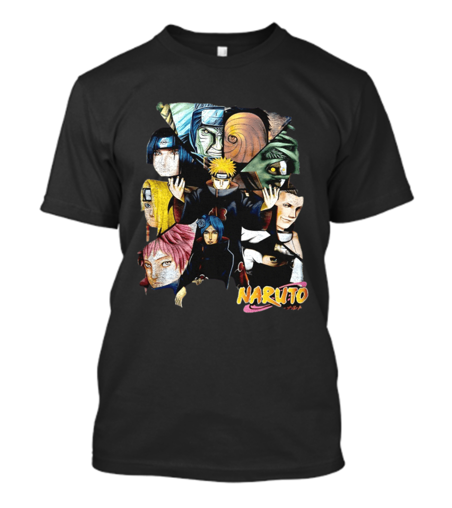 Naruto Akatsuki Collage Characters T-Shirt