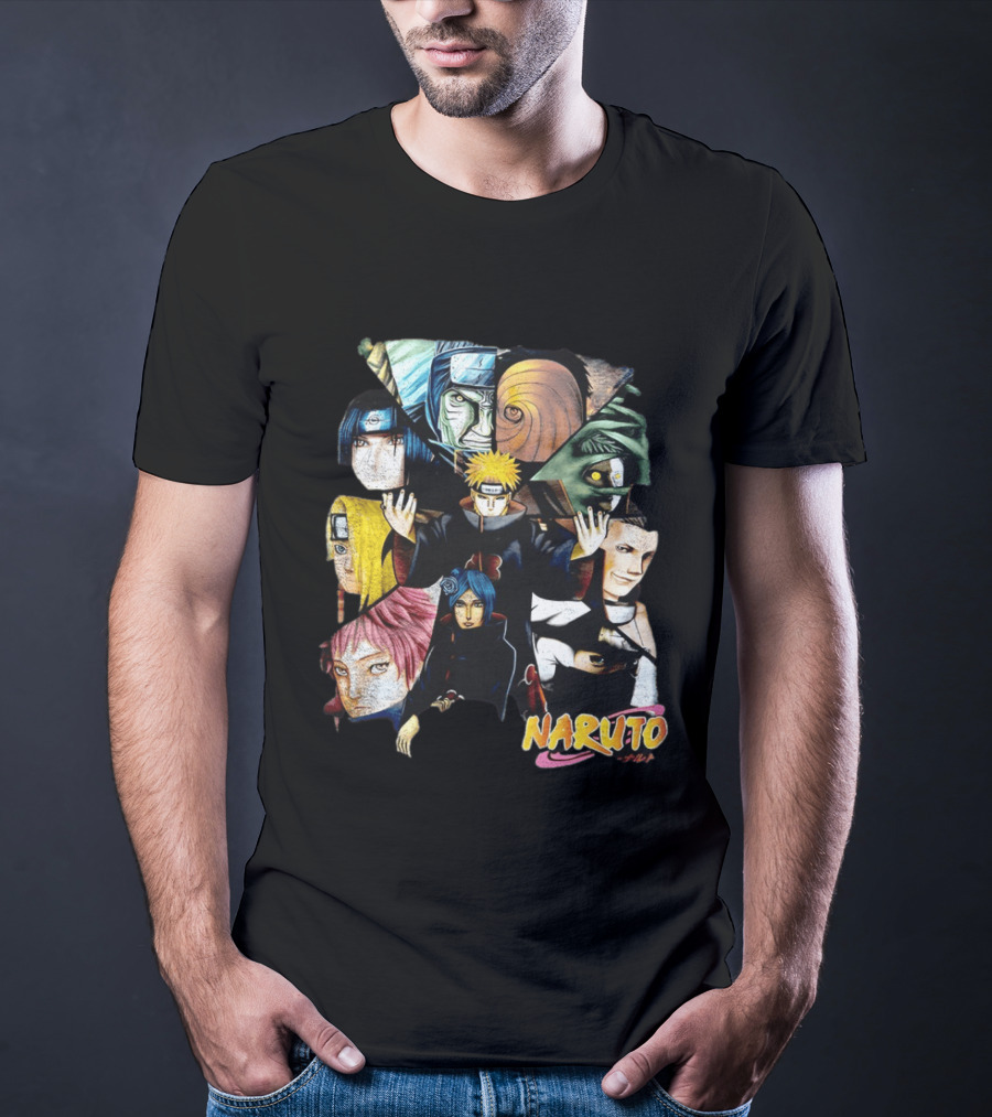 Naruto Akatsuki Collage Characters T-Shirt