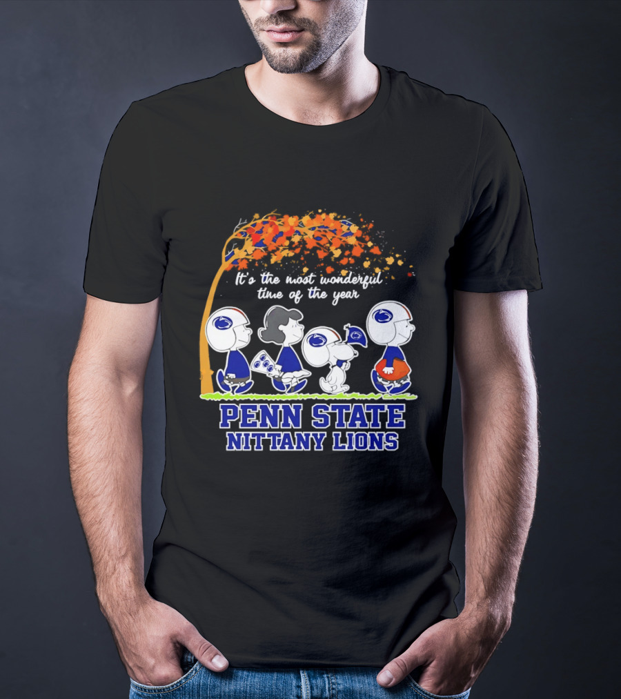 Peanuts It's The Most Wonderful Time Of The Year Penn State Nittany Lions T-Shirt