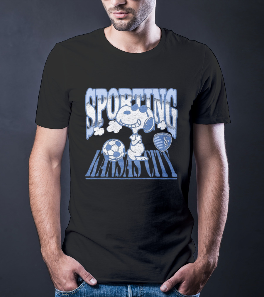 Sporting Kansas City Snoopy Sunglasses Soccer Collaboration T-Shirt