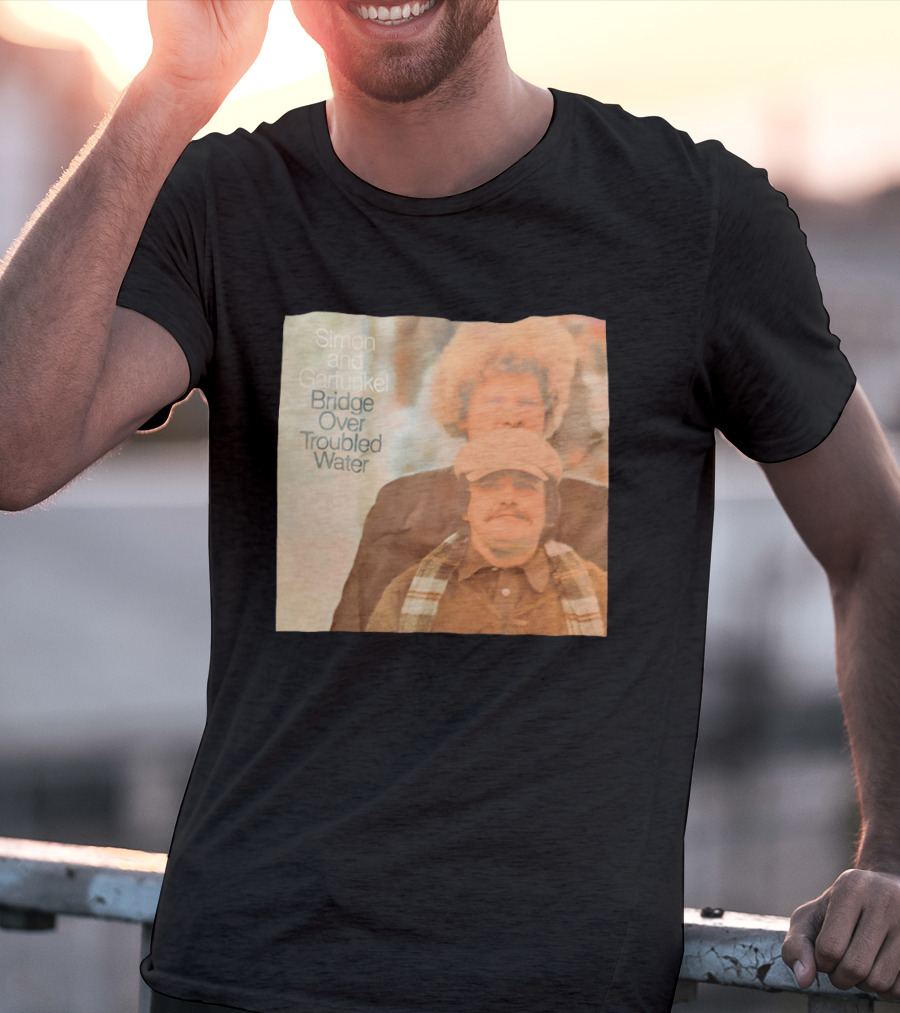 Simon And Garfunkel Bridge Over Troubled Water Album Cover T-Shirt