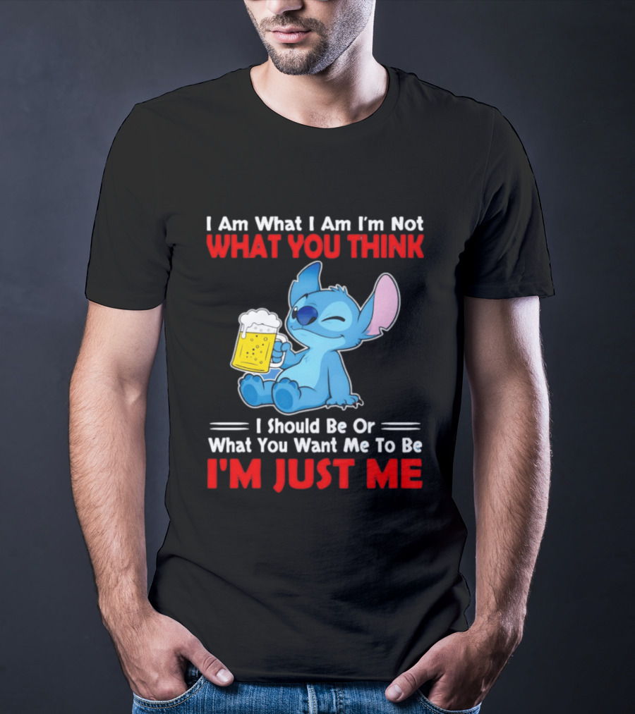 Stitch I Am What I Am I'm Not What You Think I'm Just Me T-Shirt