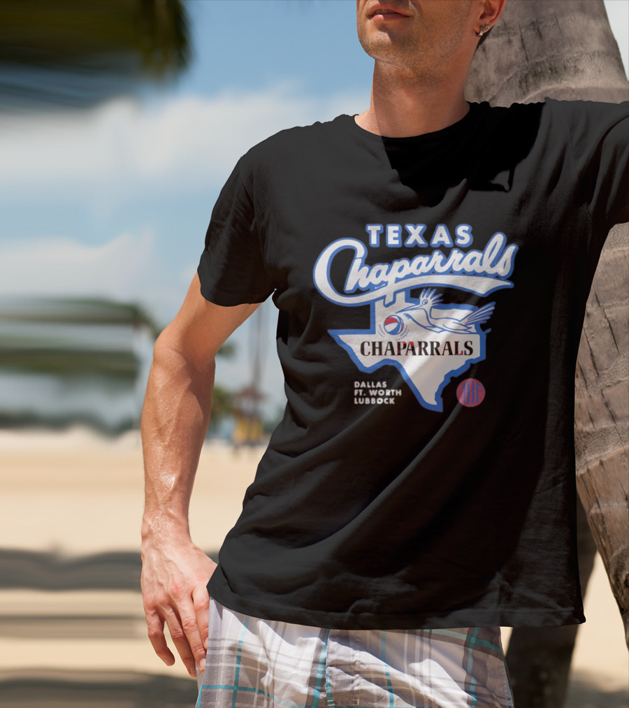 Texas Chaparrals Roadrunner American Basketball Association Dallas Ft Worth Lubbock T-Shirt