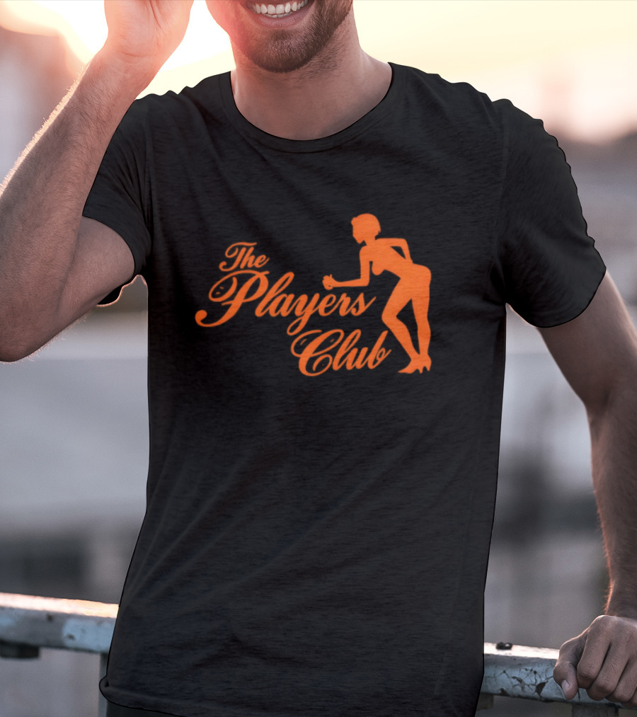 The Players Club Silhouette Retro Script T-Shirt