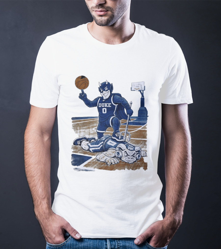 Duke Blue Devils Victory Over UNC Tar Heels Basketball Rivalry T-Shirt