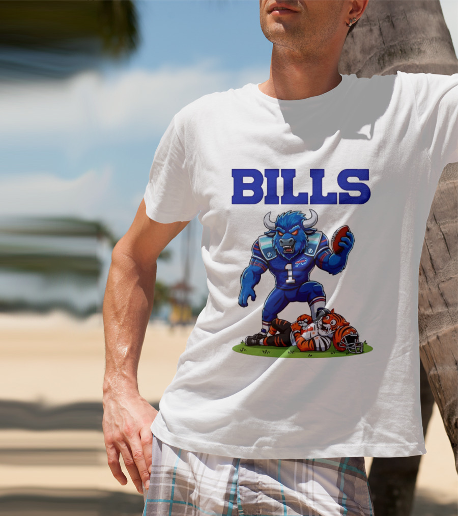 Buffalo Bills Dominating Victory Over Cincinnati Bengals Football Rivalry T-Shirt