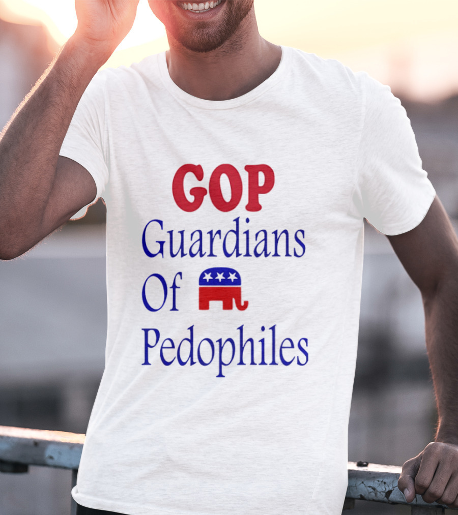 GOP Guardians Of Pedophiles Elephant Symbol Critique T-Shirt
