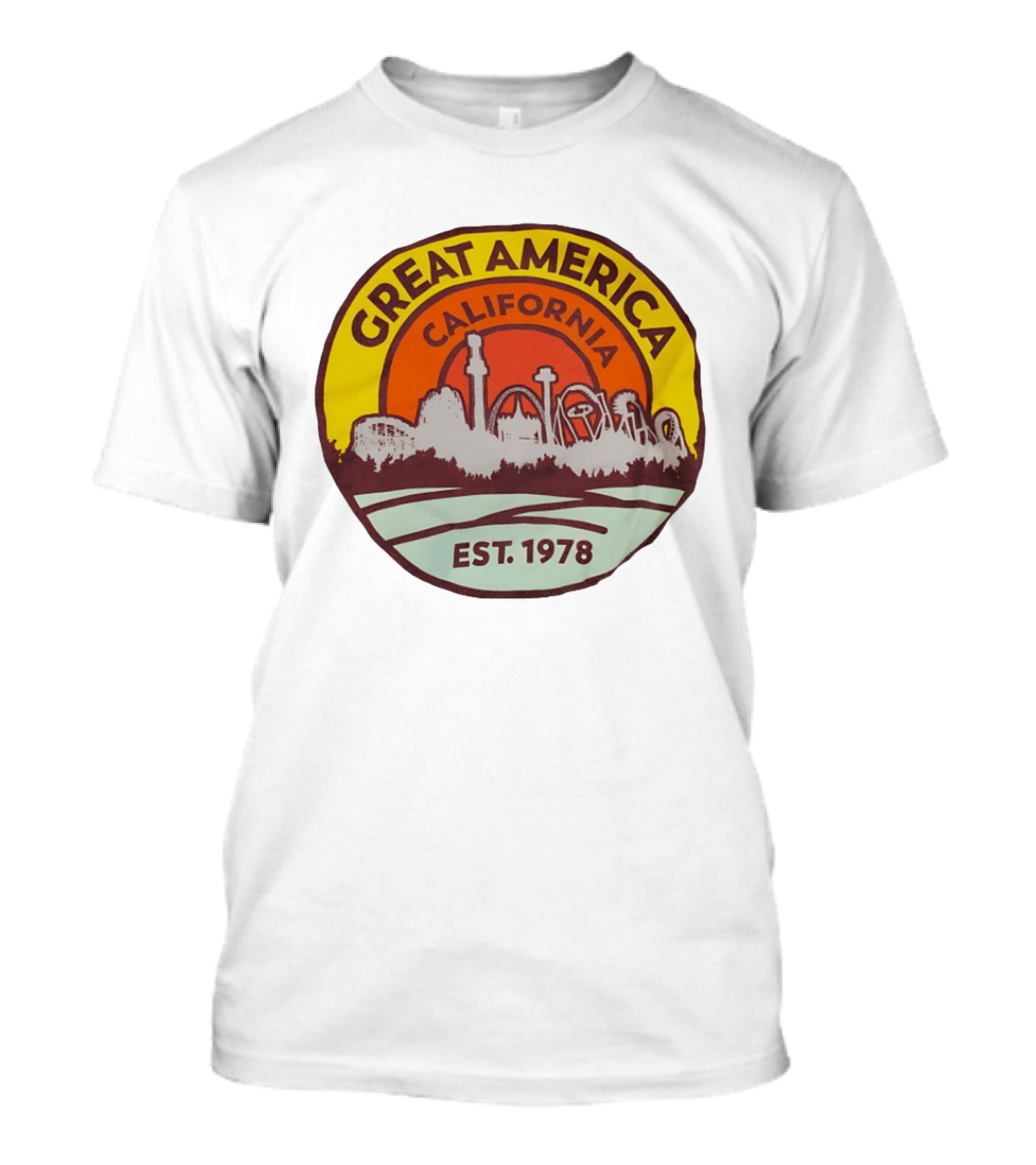 Great America California Est 1978 Roller Skyline T-Shirt