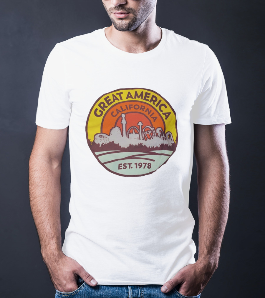 Great America California Est 1978 Roller Skyline T-Shirt