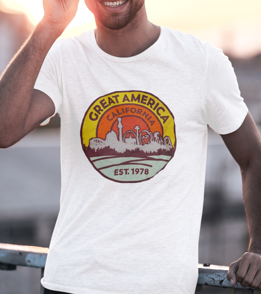 Great America California Est 1978 Roller Skyline T-Shirt