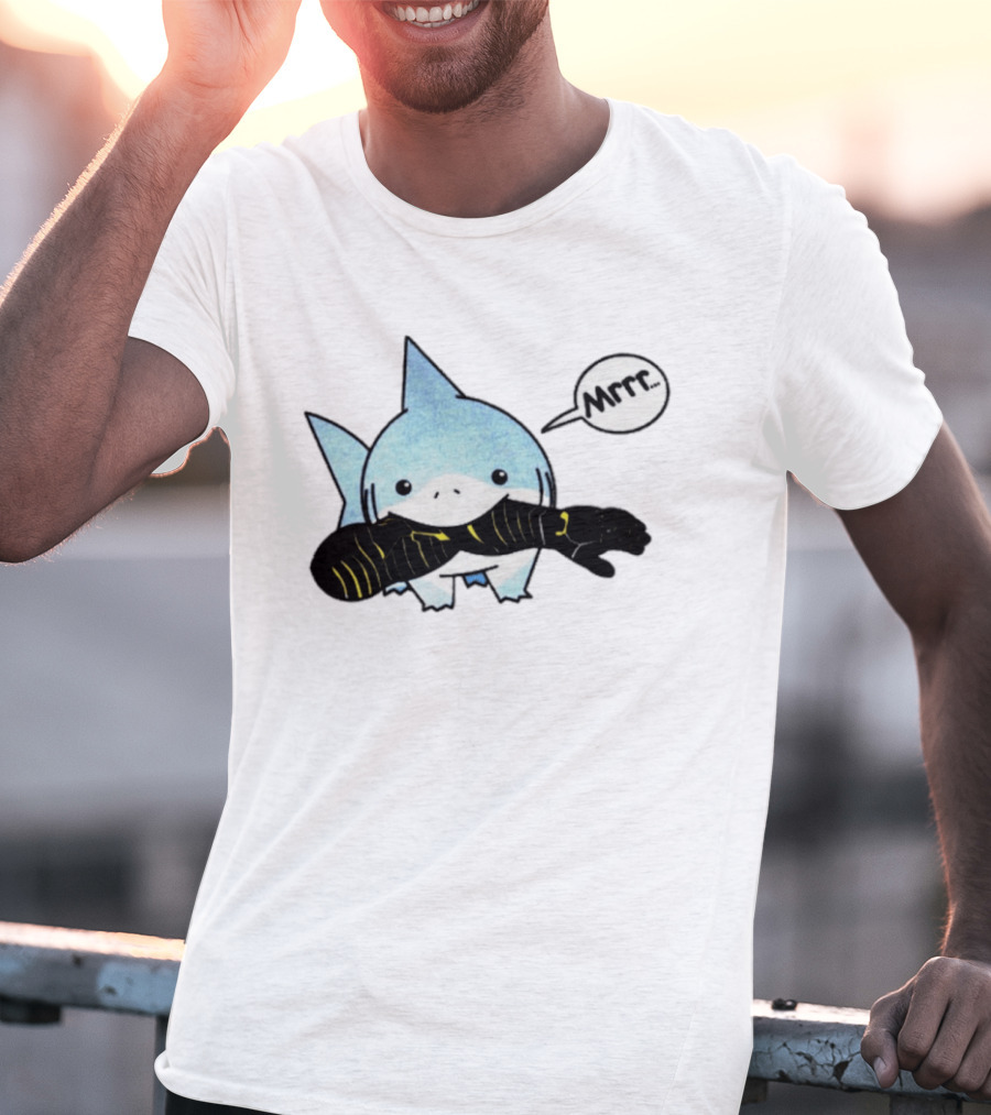 Jeff The Land Shark Mrrr Thunderbolts Eating Arm T-Shirt