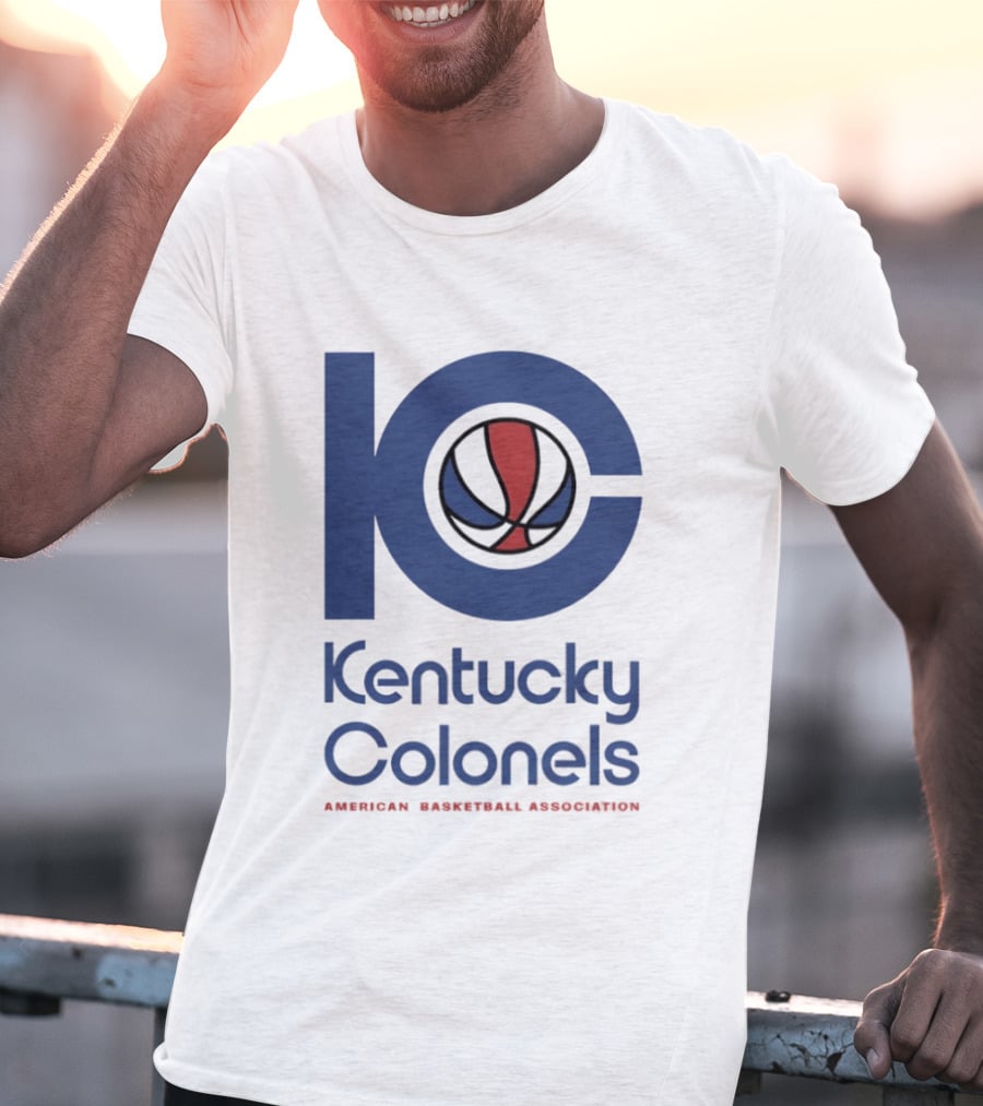 Kentucky Colonels 10 Colonel Army American Basketball Association Fan Collection T-Shirt