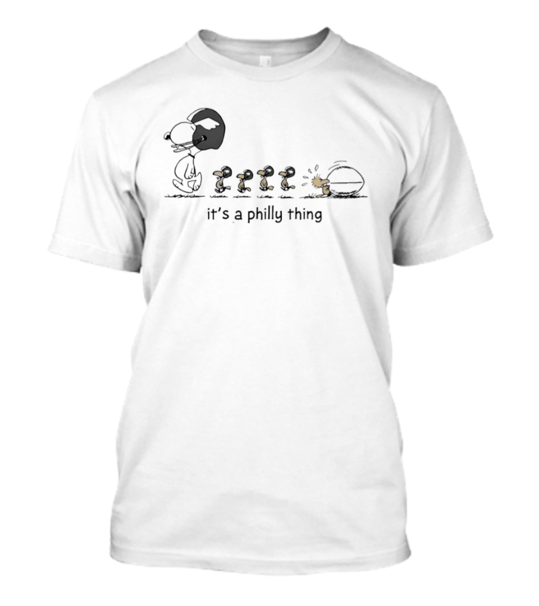 Philadelphia Eagles Snoopy Woodstock It's A Philly Thing Football Helmets T-Shirt