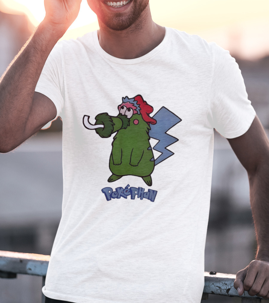 Philadelphia Phillies Pokephan Pikachu Phanatic Collaboration T-Shirt