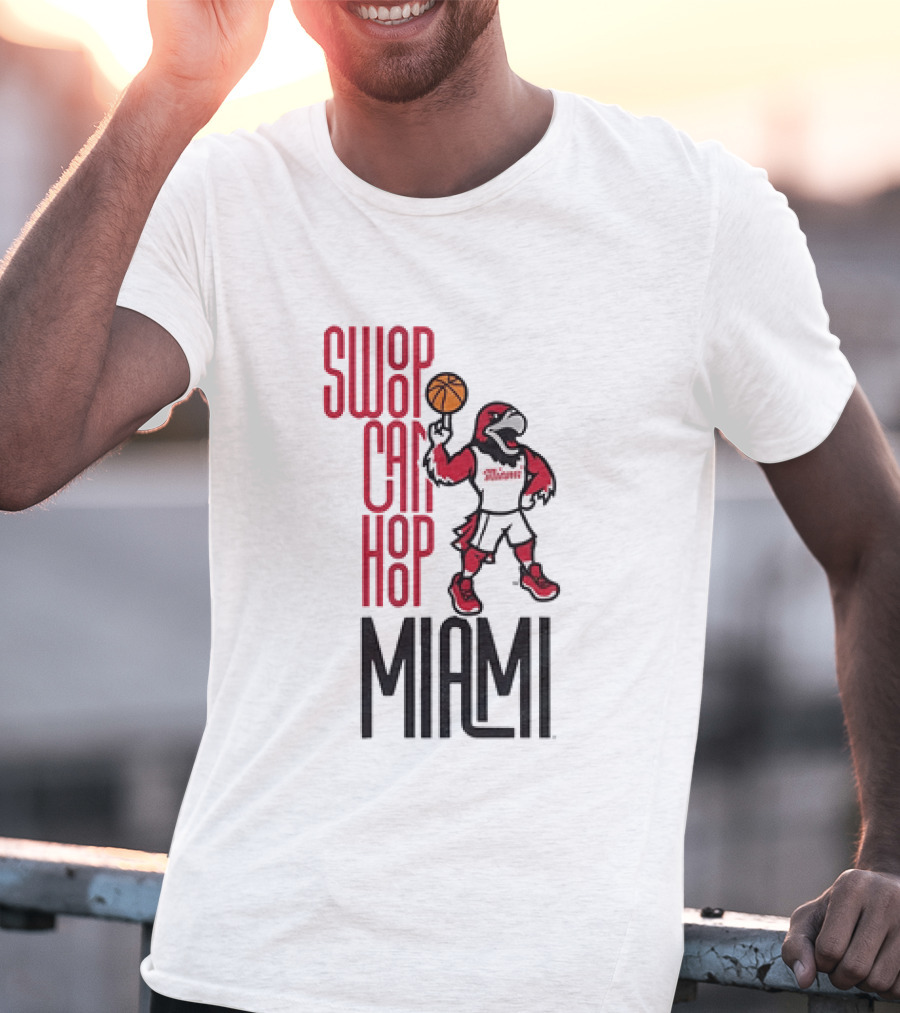 Swoop Can Hoop Miami RedHawks Basketball T-Shirt