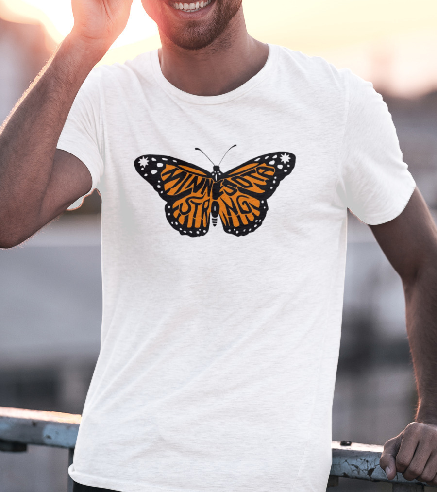 Minnesota Strong Monarch Butterfly Pride T-Shirt