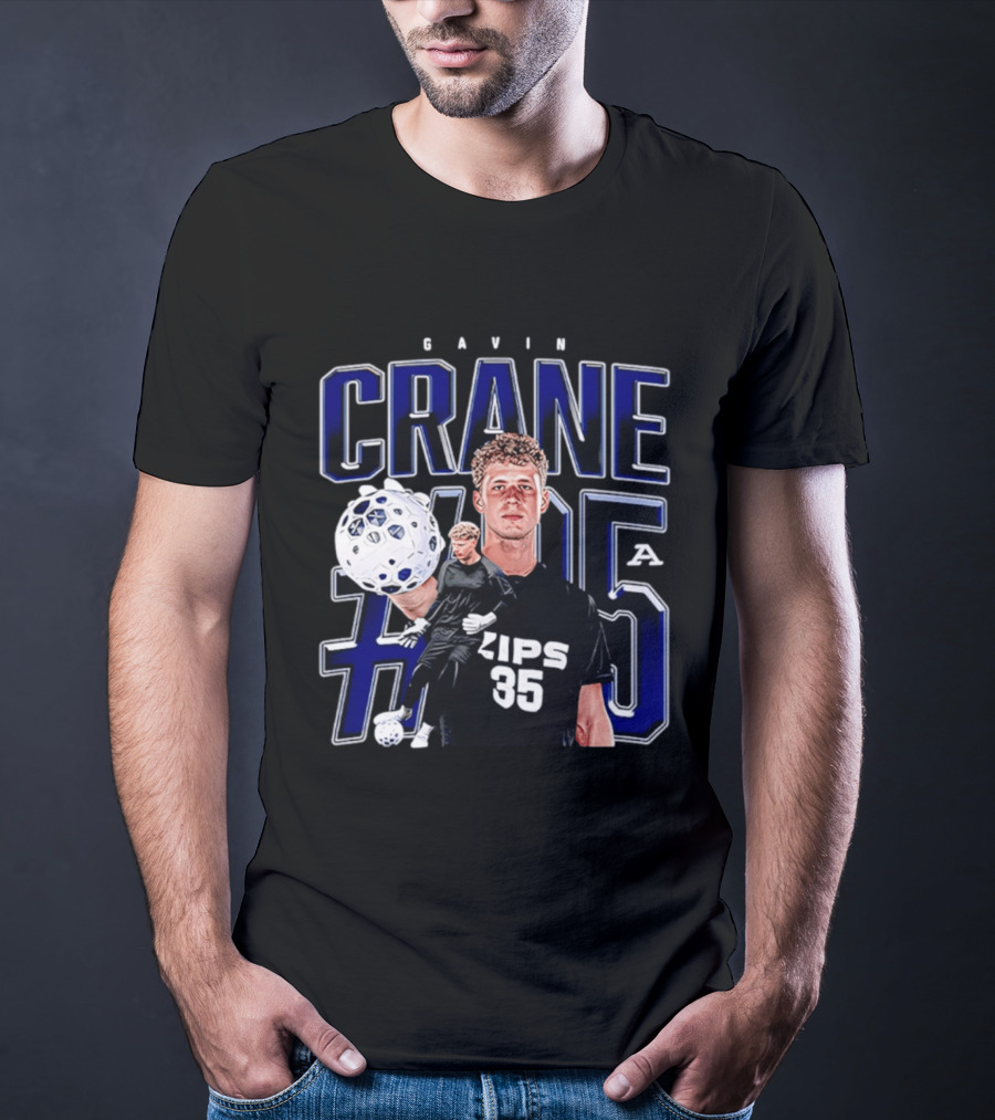 Gavin Crane Akron Zips Soccer #35 NCAA '26 T-Shirt