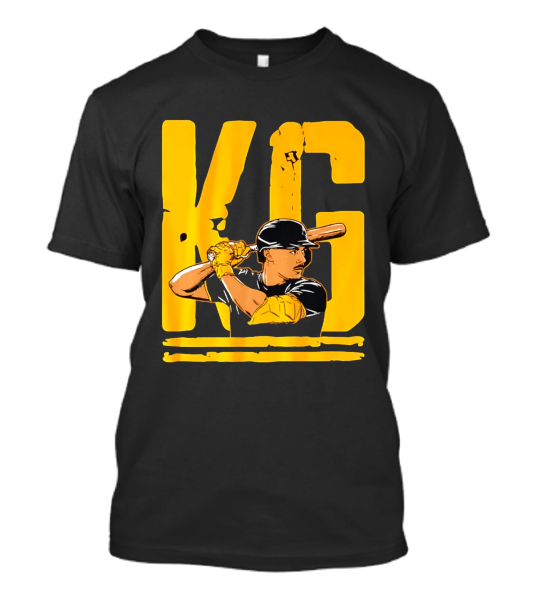 KG Konnor Griffin Pittsburgh Pirates Baseball Batter Cartoon T-Shirt