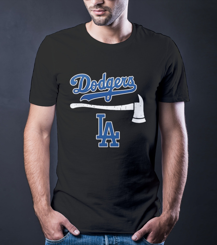 Dodgers Firefighter Axe LA Dodgers T-Shirt