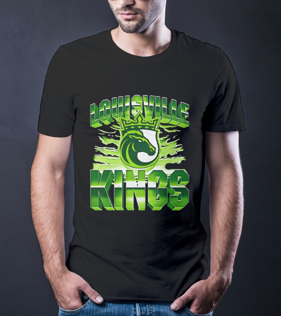 Louisville Kings Green Shield Horse T-Shirt