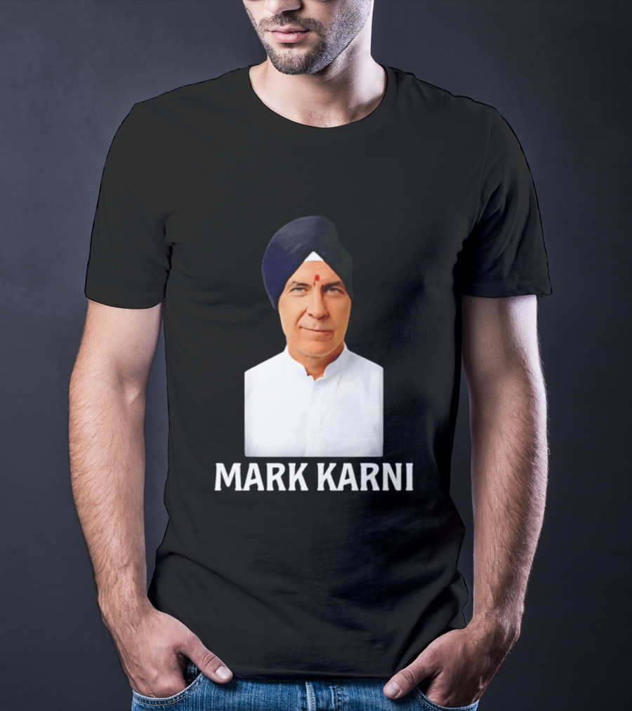 Mark Carney Turban Portrait Mark Karni T-Shirt