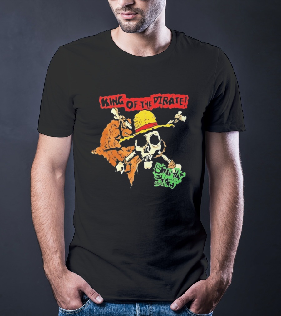 King Of The Pirate Skull And Straw Hat Since 1987 T-Shirt