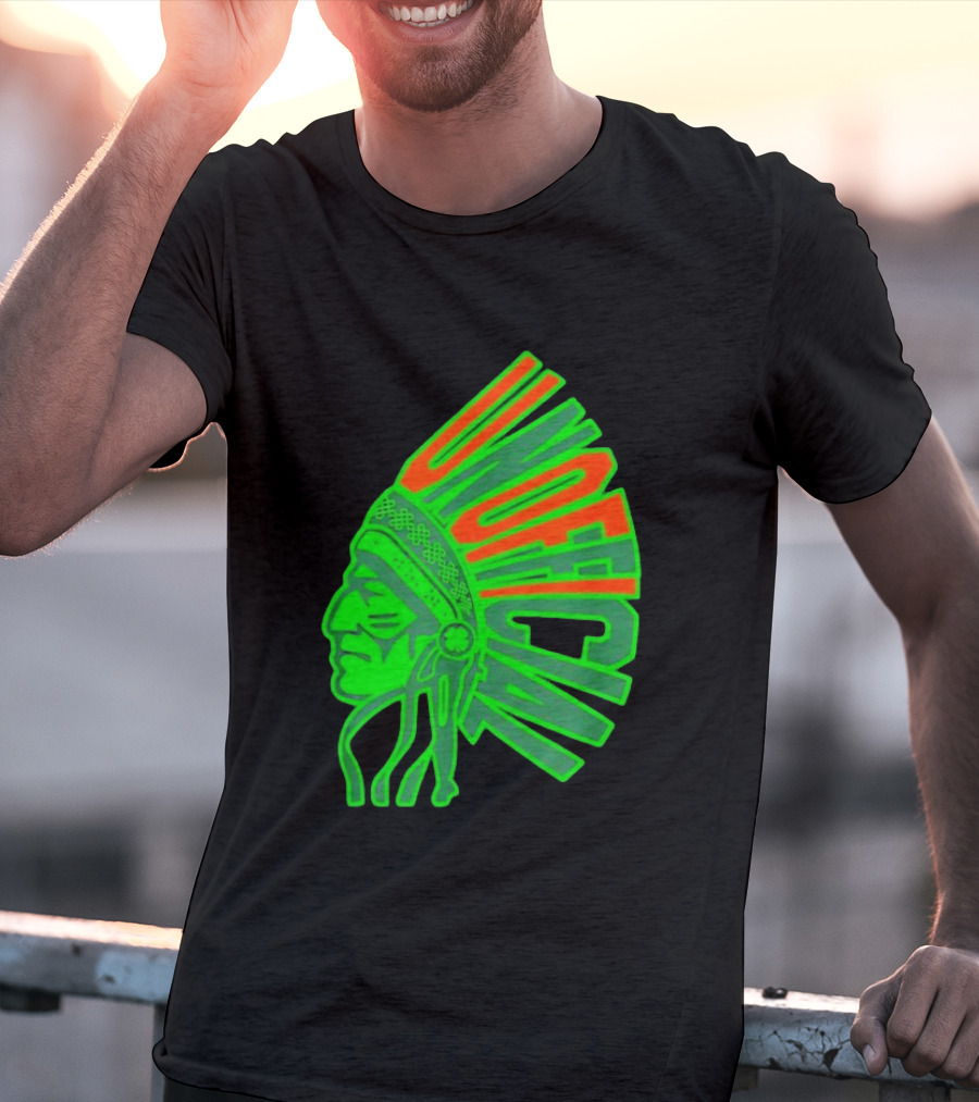 Illinois Fighting Illini Unofficial St. Patrick's Day Chief Illiniwek T-Shirt