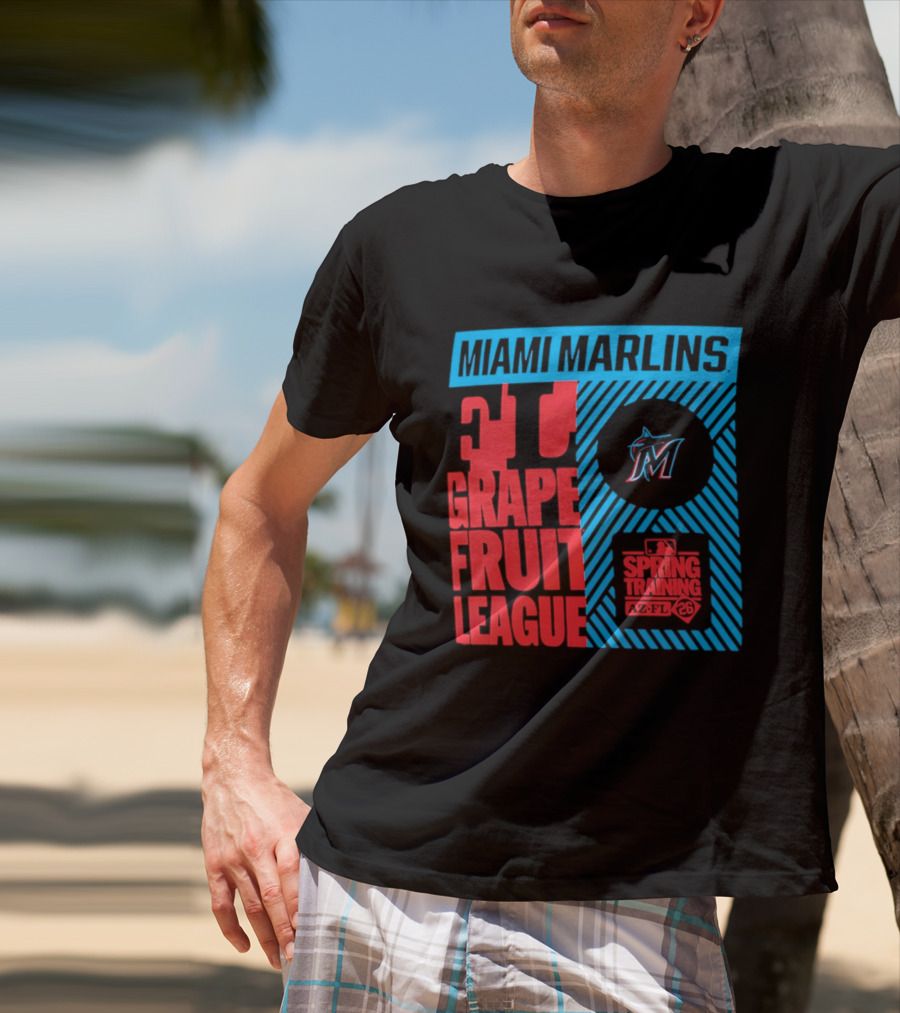 Miami Marlins 2026 Spring Training Grapefruit League 34 T-Shirt