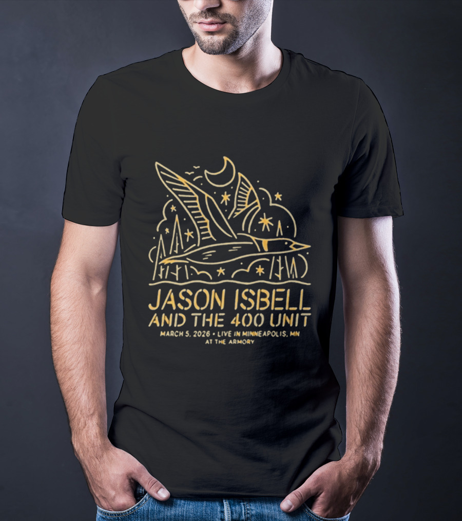 Jason Isbell And The 400 Unit Live Minneapolis MN March 5 2026 At The Armory T-Shirt