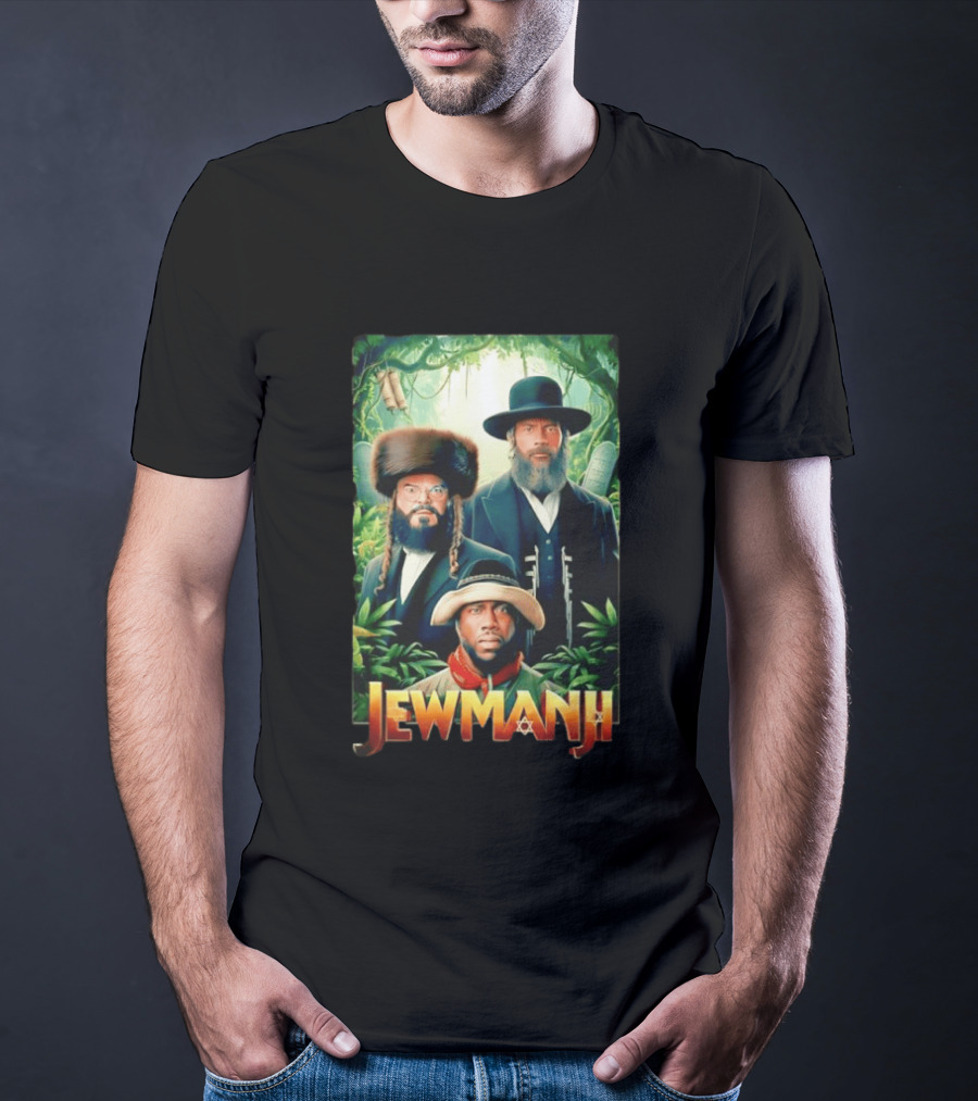 Jewmanji Movie Parody With Orthodox Jewish Characters T-Shirt
