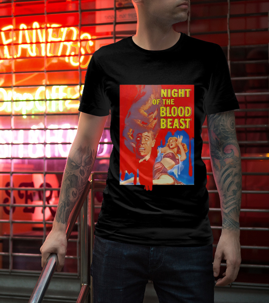 Night Of The Blood Beast Vintage Horror Movie T-Shirt