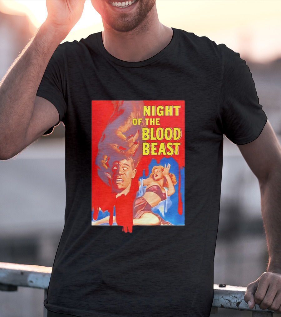 Night Of The Blood Beast Vintage Horror Movie T-Shirt