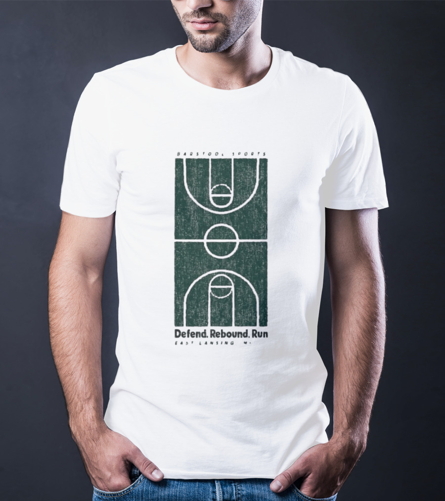 Barstool Sports Defend Rebound Run East Lansing Court T-Shirt