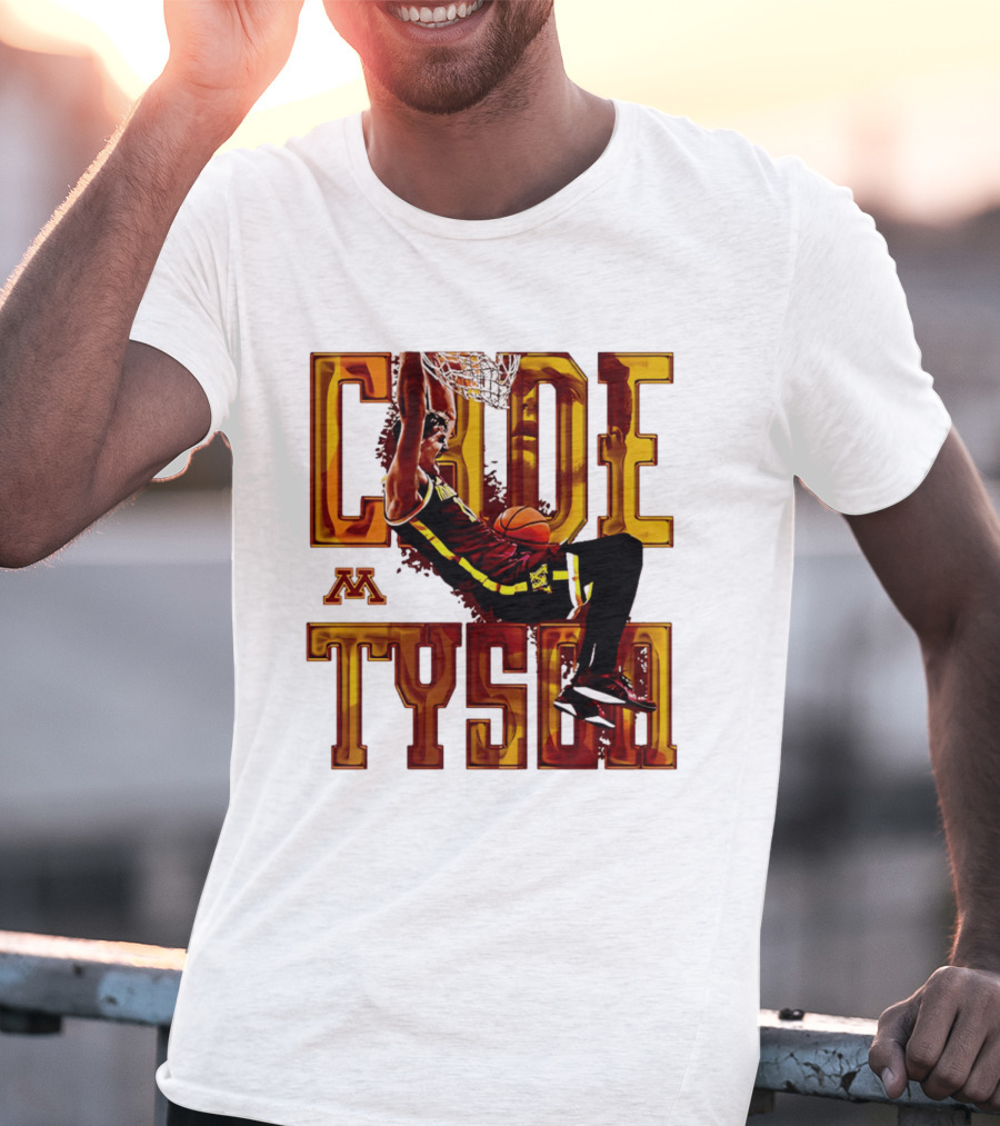 Cade Tyson Minnesota Basketball Dunk NCAA 2026 T-Shirt