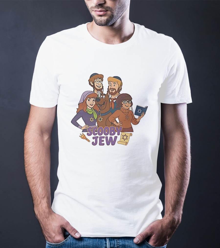 Scooby Jew Classic Scooby Doo Characters With Star Of David T-Shirt
