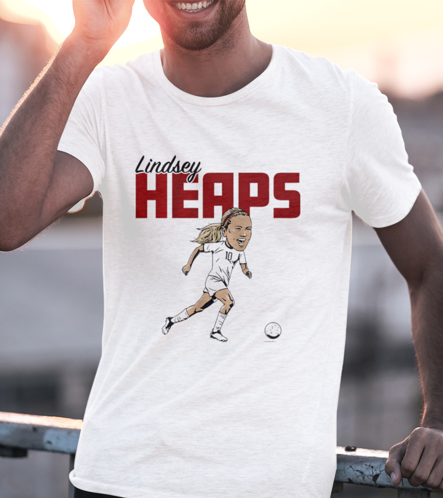 Lindsey Heaps Soccer Caricature USA Player T-Shirt