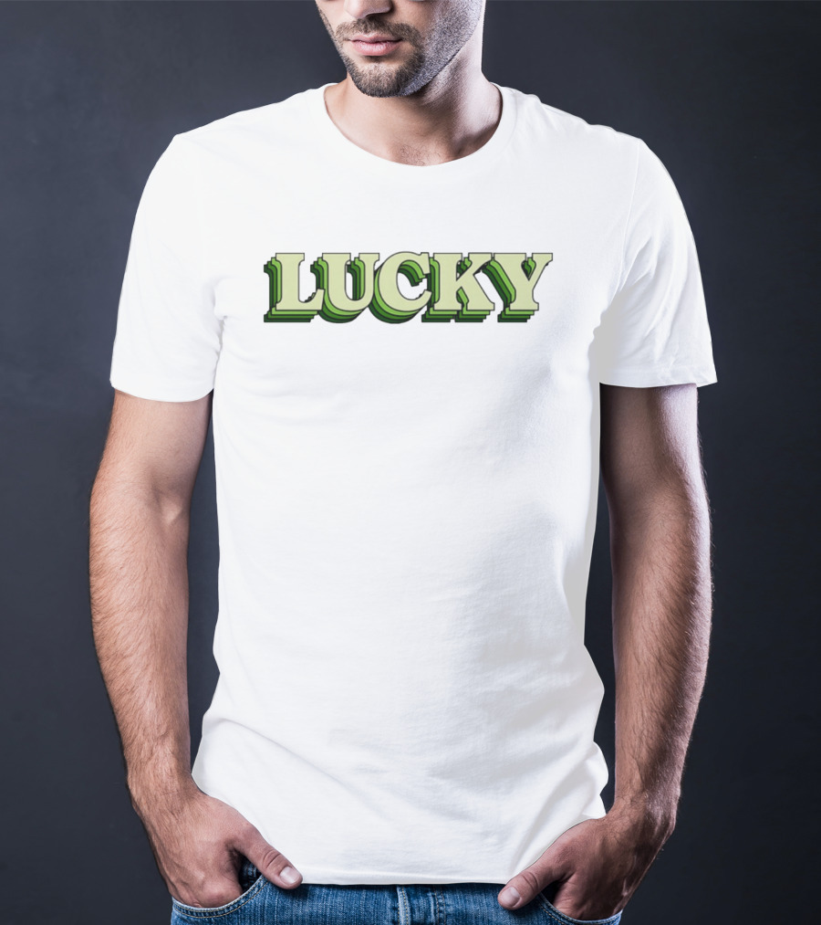 Lucky St Patrick's Day Green Gradient 3D T-Shirt
