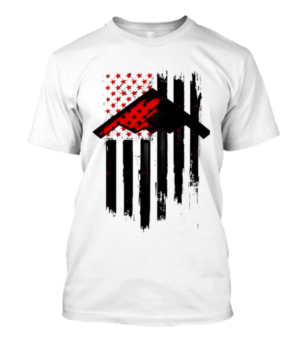 Sprit Carbon Onyx USA Flag Black Red Stars And Stripes T-Shirt
