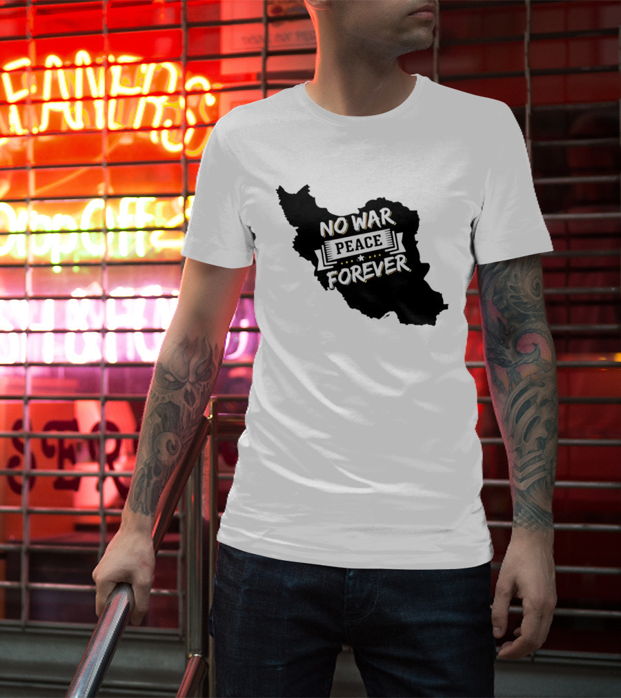No War Peace Forever Map T-Shirt
