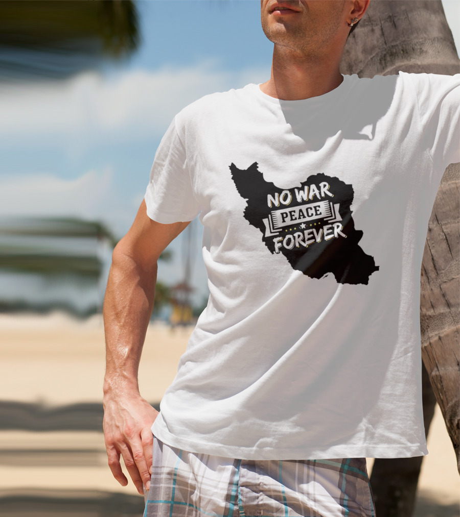 No War Peace Forever Map T-Shirt