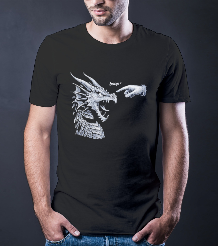 Boop Dragon With Pointing Finger T-Shirt