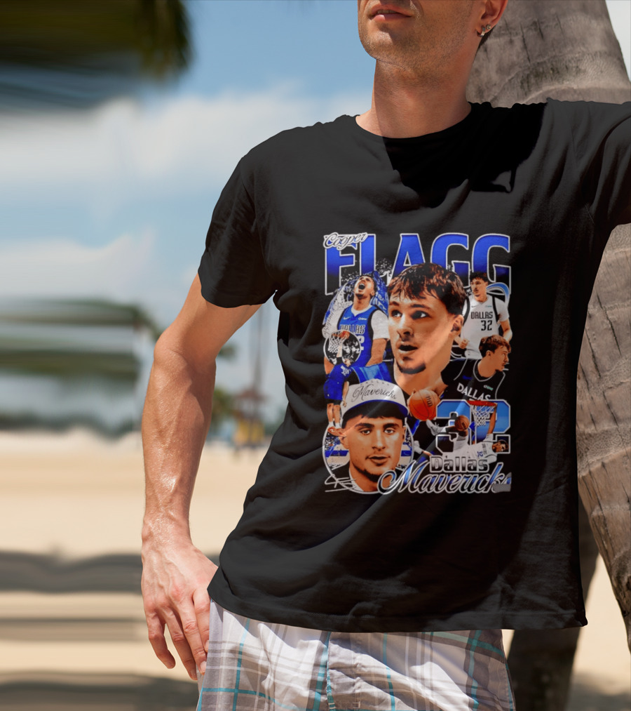 Cooper Flagg Dallas Mavericks 32 Basketball Star T-Shirt