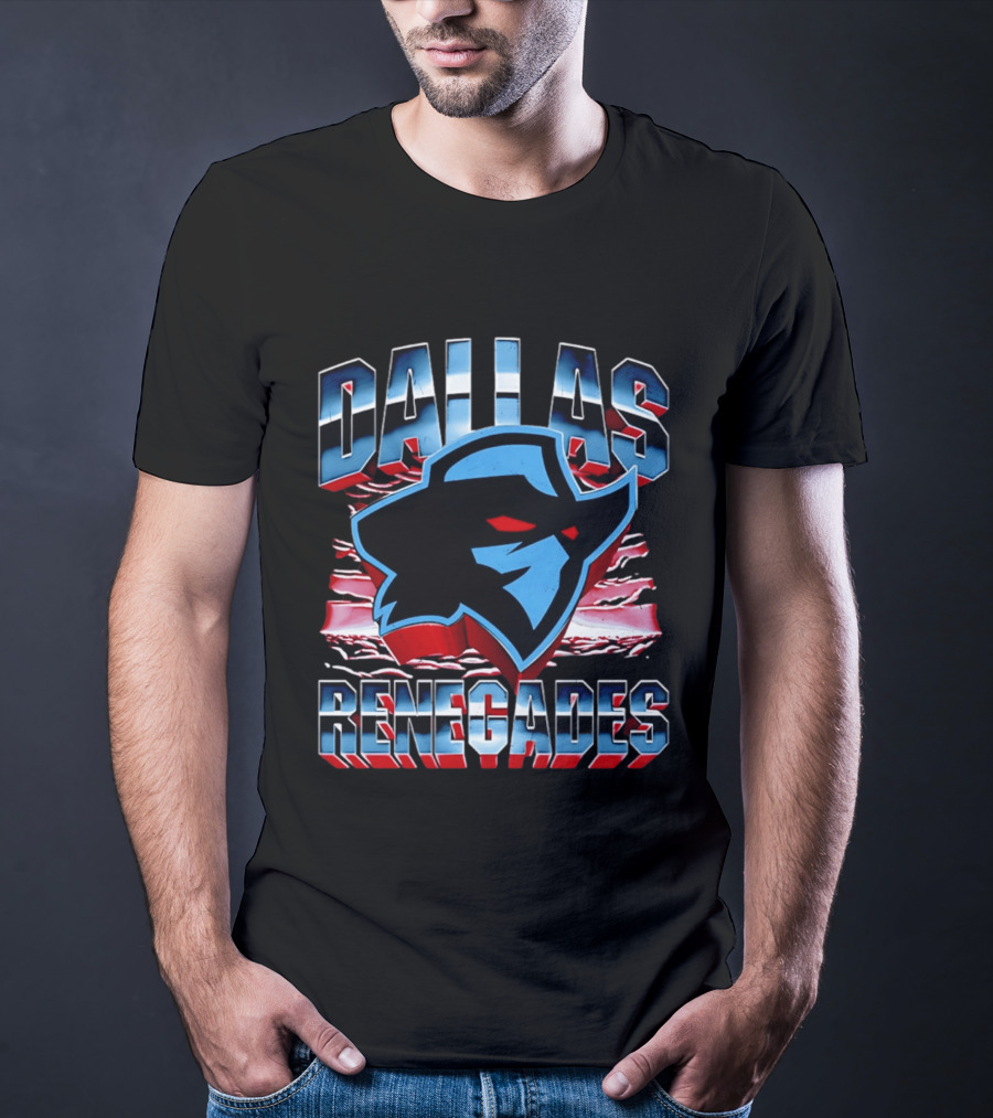 Dallas Renegades UFL Team Emblem Rugged T-Shirt